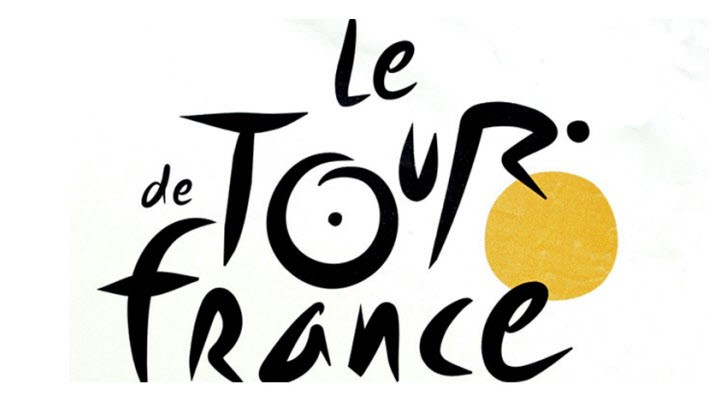 Het logo van Le Tour de France